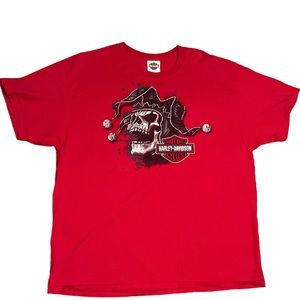 Harley Davidson Skull Joker T Shirt